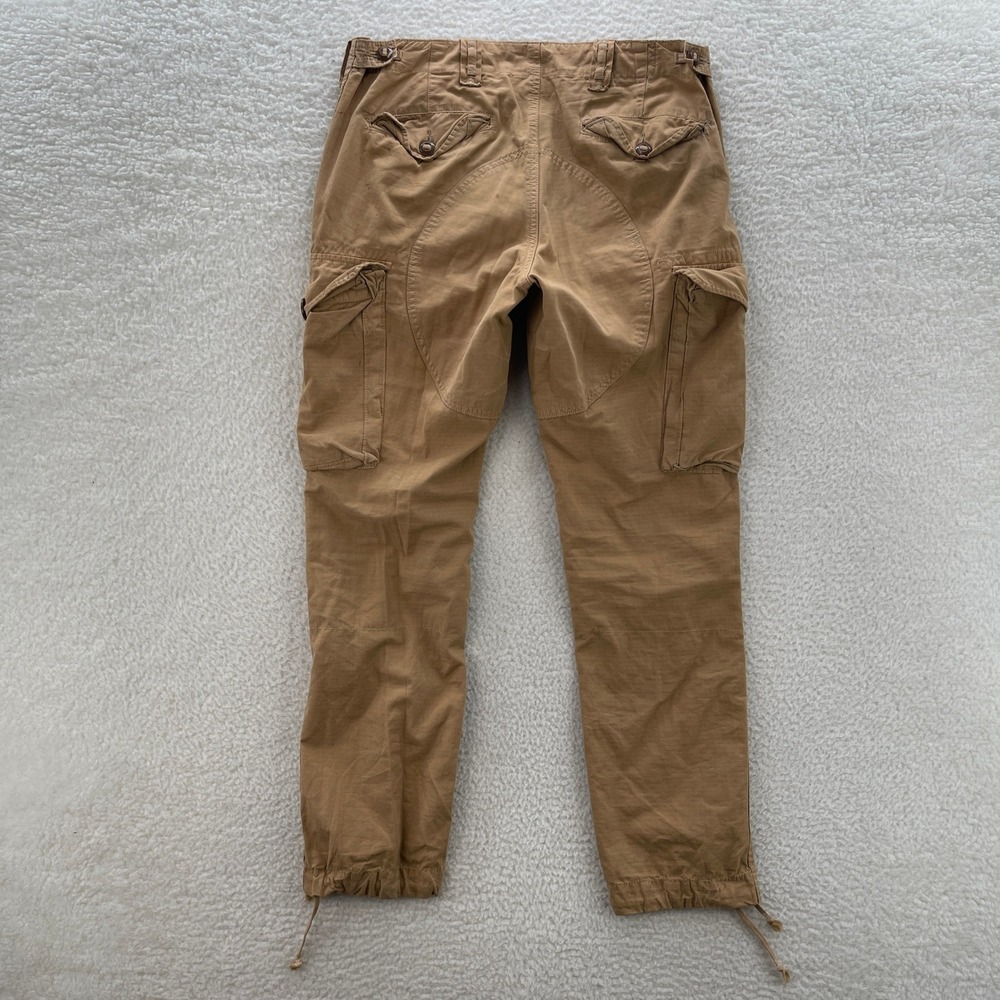 Polo Ralph Lauren Pants Mens 33x32 Straight Cargo Military Utility Paratrooper - Picture 2 of 13